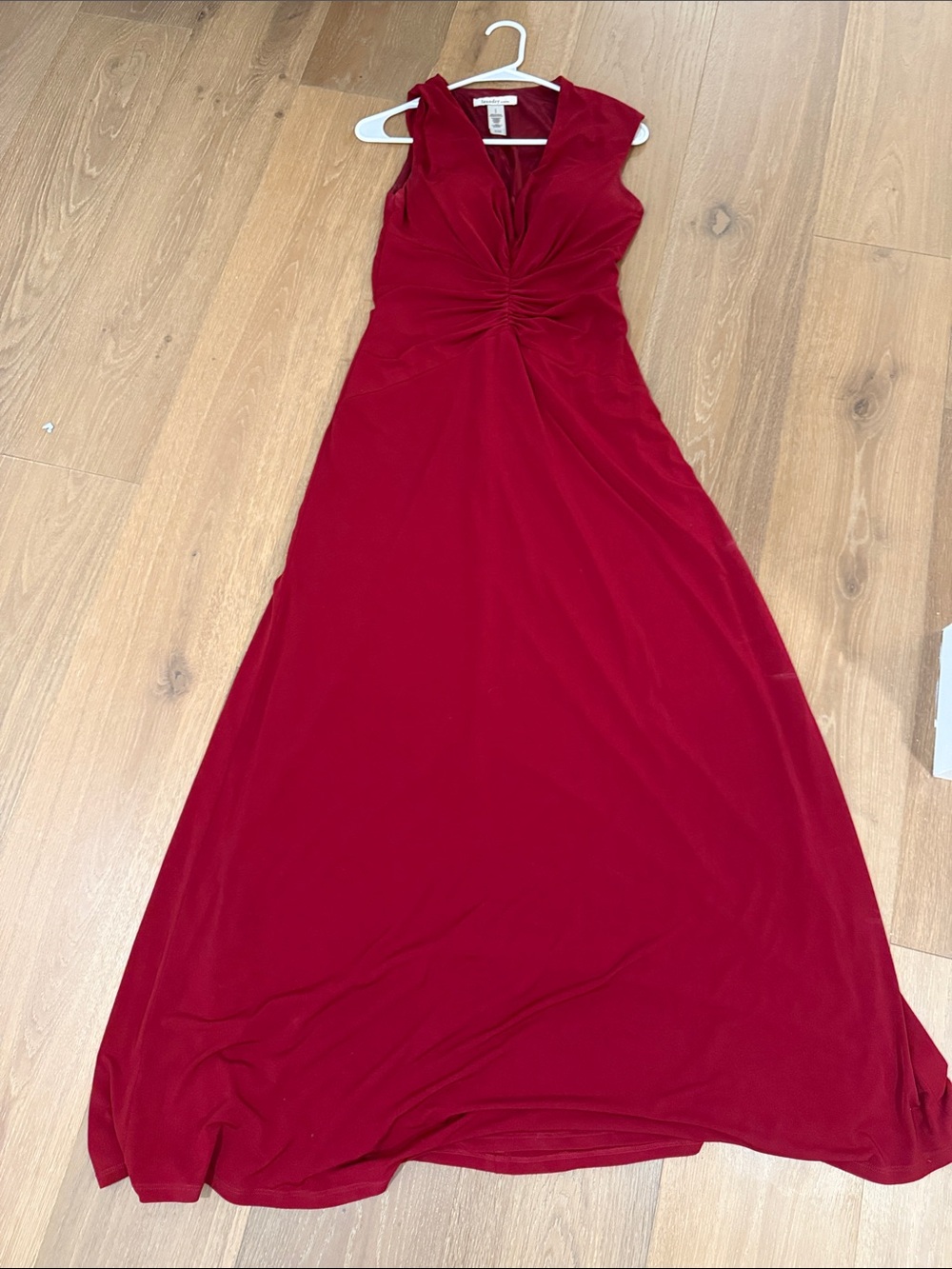 Laundry by Design Sleeveless Red Maxi Dress with Twist Front